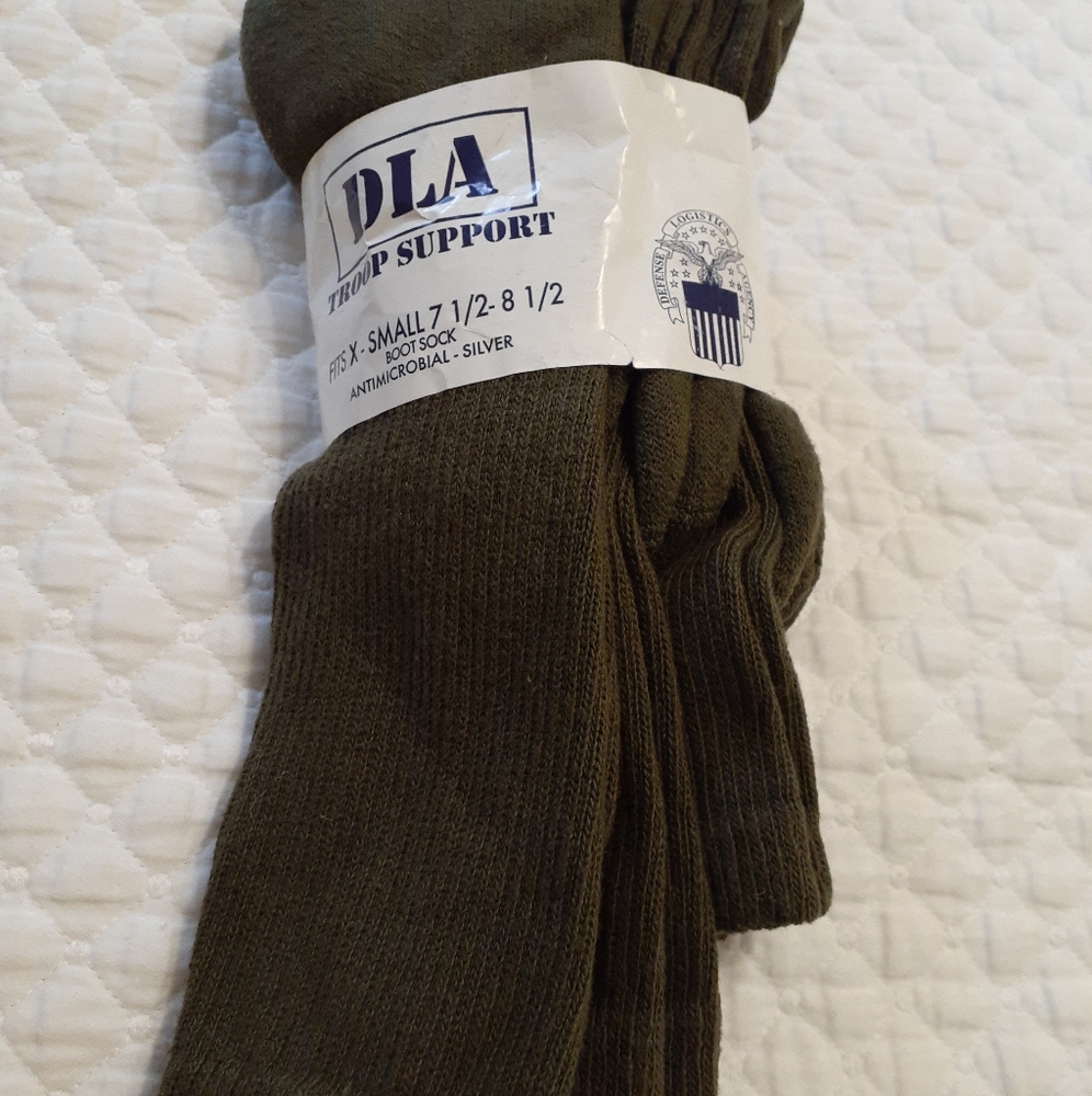 3 DLA Military DLA Troop Support Boot Socks X-Smal
